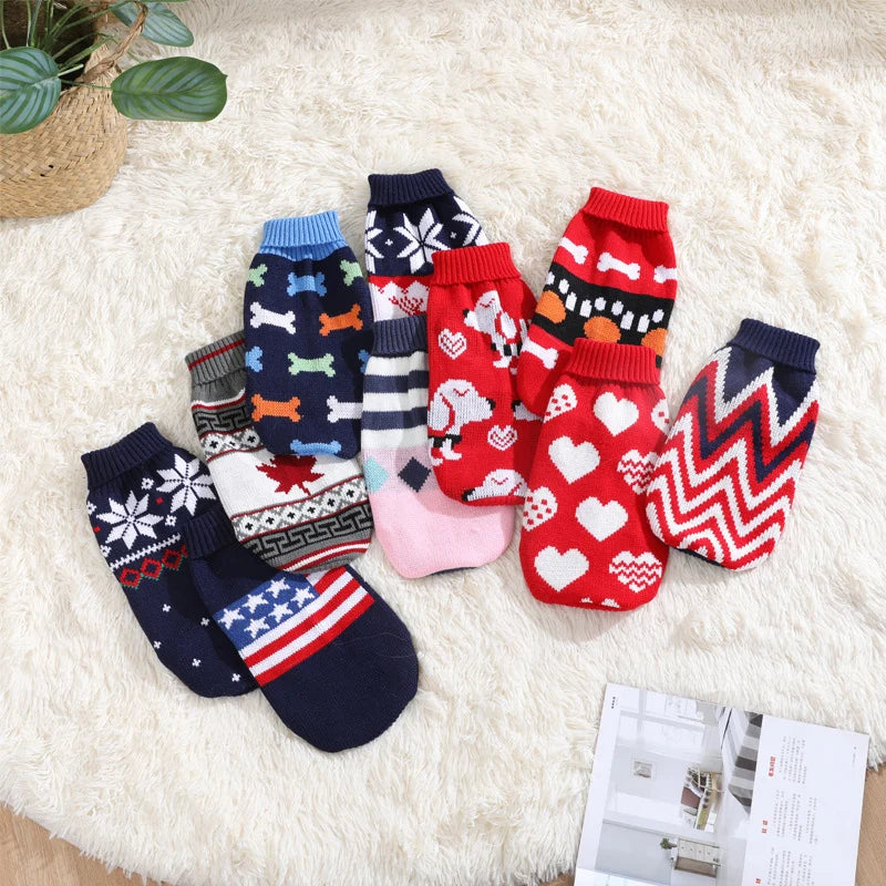 Cute Sweater Costume Winter Warm Pet Clothes for Cats