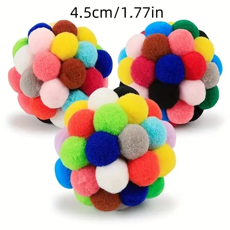 Colorful Elastic Bell Ball for Cats Toys