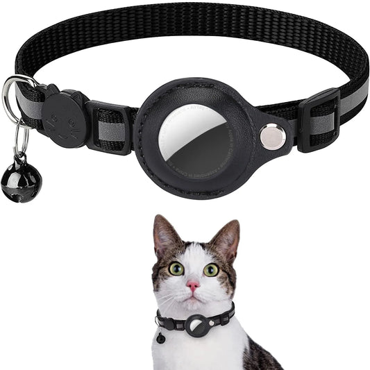 Air Tag Holder and Adjustable Kitten Collar Waterproof with Air Tag Case