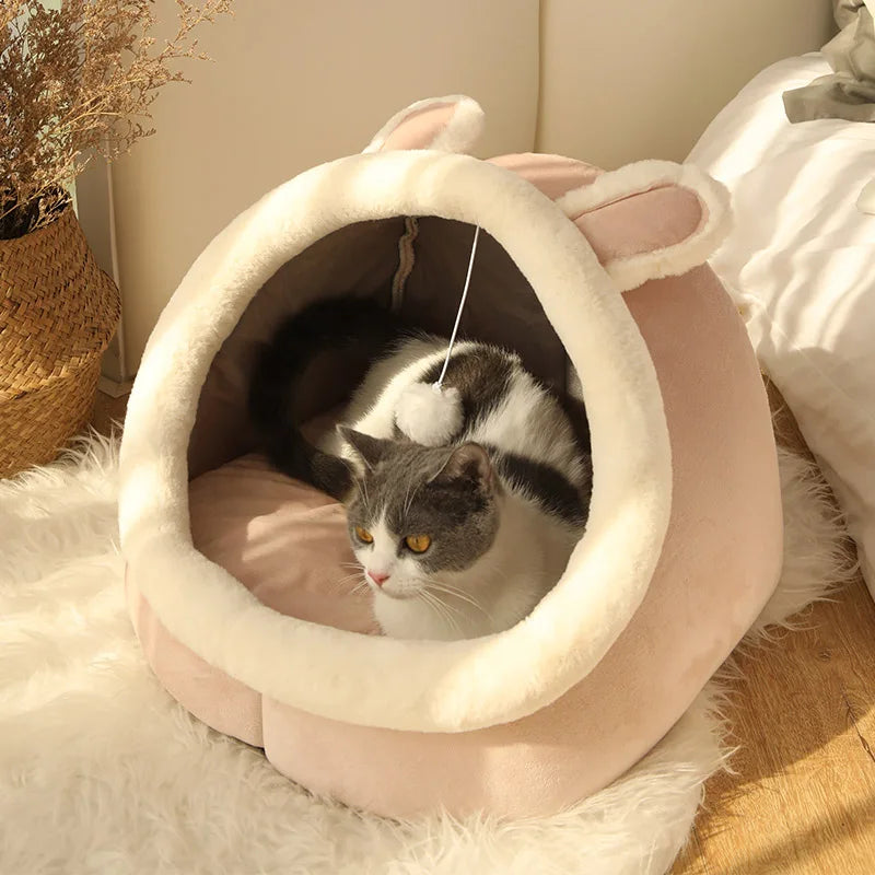 Foldable Removable Washable Sleeping Bed for Small Cats