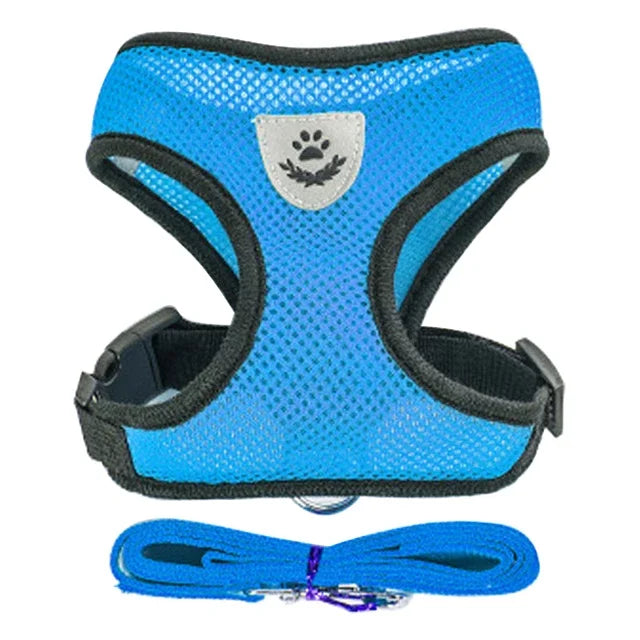 Adjustable Vest Walking Traction Rope Set for Cat Collar