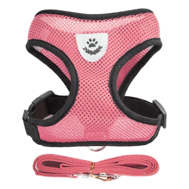 Adjustable Vest Walking Traction Rope Set for Cat Collar