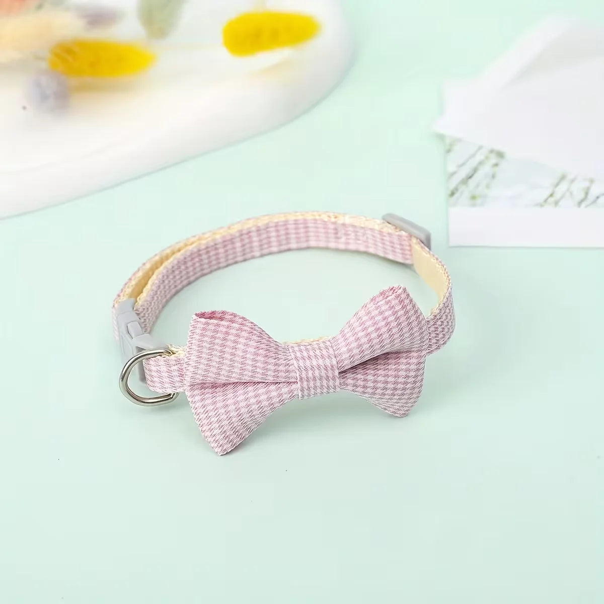 Adjustable Plaid Cat Collar Tie Knot - Perfect for Festive Dressing and Everyday Wear