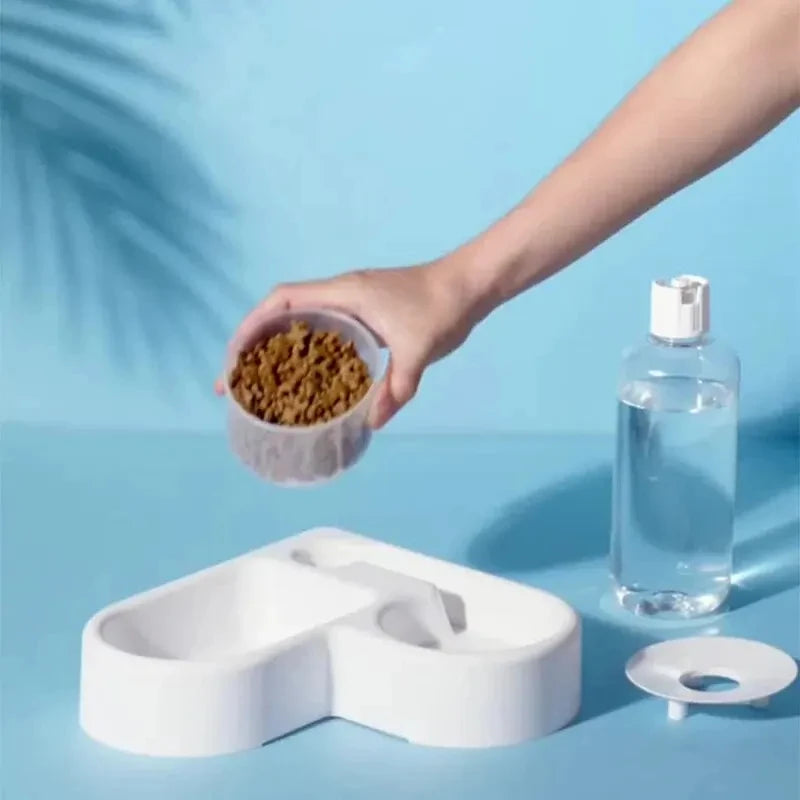 Automatic Drinking , Moisture-proof Cat Bowl[ Multi-functional Drinking And Feeding]