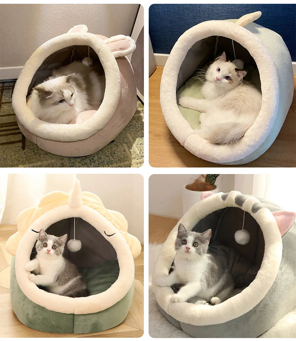 Foldable Removable Washable Sleeping Bed for Small Cats