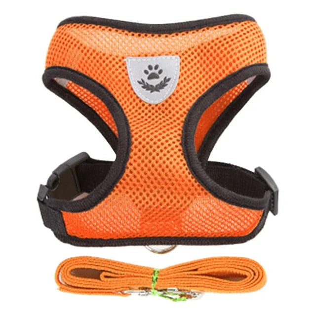 Adjustable Vest Walking Traction Rope Set for Cat Collar