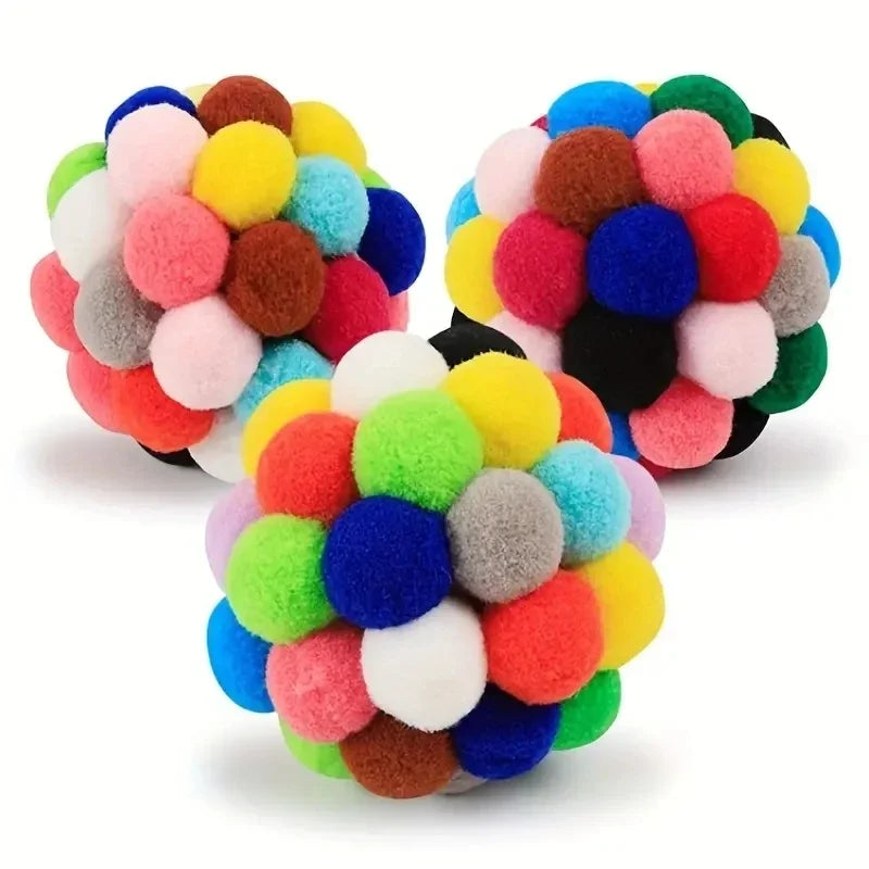 Colorful Elastic Bell Ball for Cats Toys