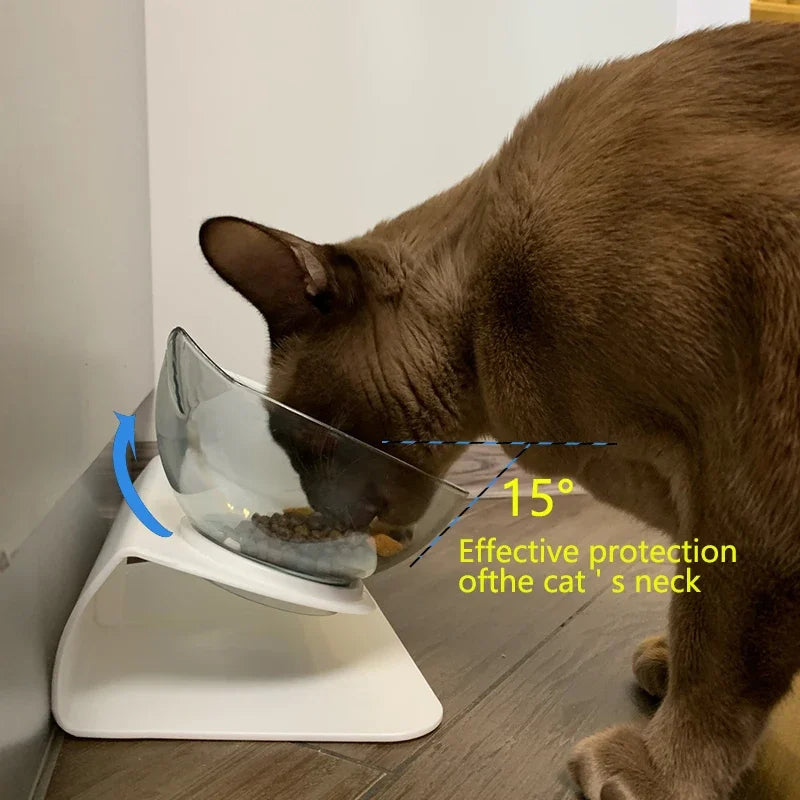 Non-Slip Double Cat Bowl With Stand For Cats