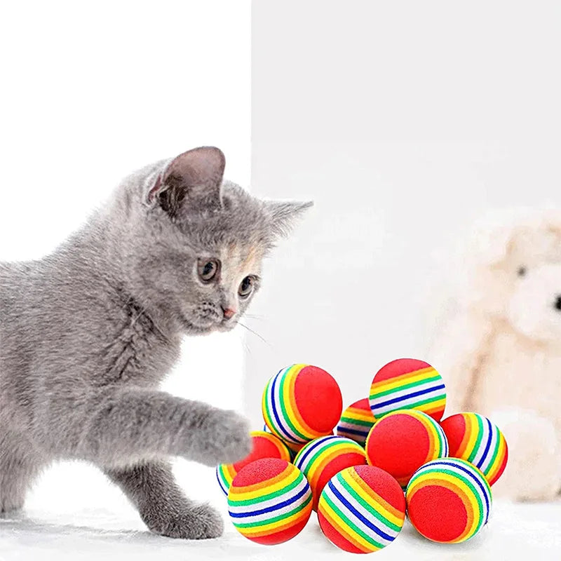 Best Kitten Favorite Gift Soft Foam Ball Chase Quiet Playing  for Cats